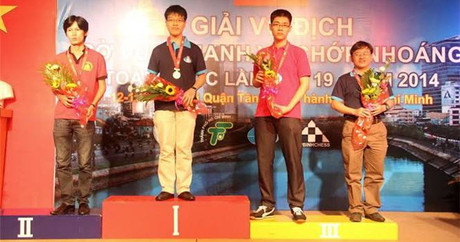 Quang Liêm đoạt 1 HCV, 1 HCB ở giải cờ nhanh - cờ chớp quốc gia
